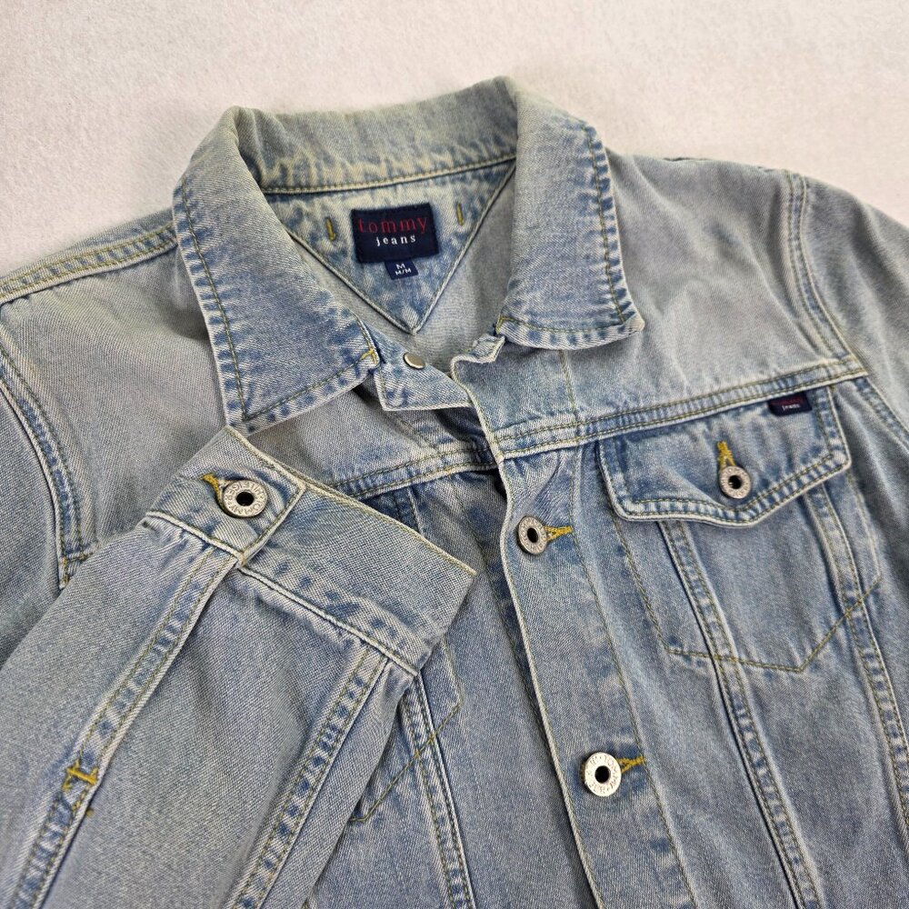 Tommy Jeans Denim‎ Jacket Womens M Light Wash